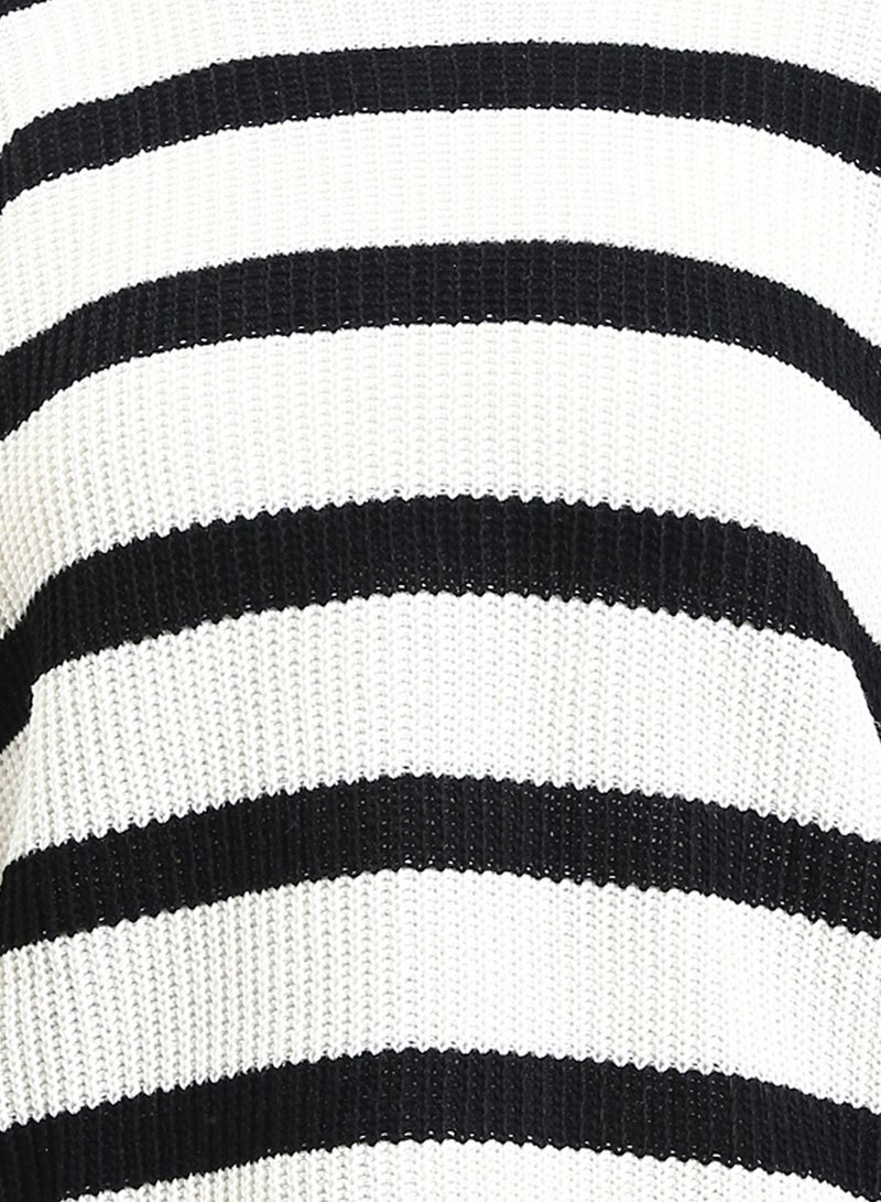 Ravin Women Long Sleeve Striped Knit Pullover - Image 3